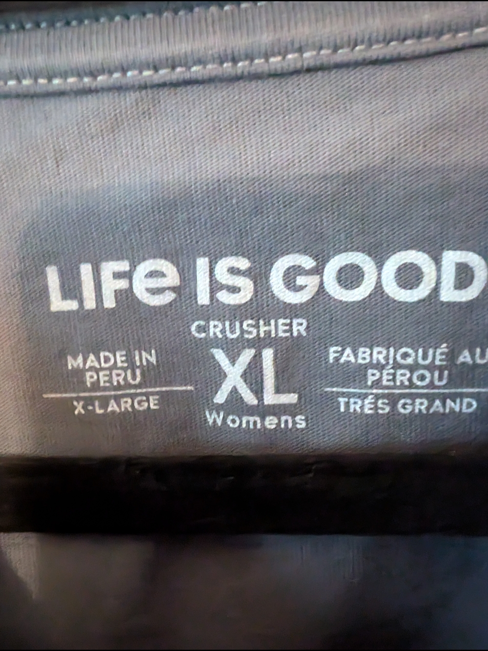 Life Is Good Slate Blue Long-Sleeve Women's XL Graphic Tee - Picture 5 of 6